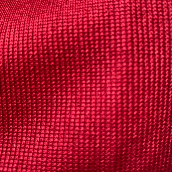 80s NWOT vintage deep red flowy maxi dress - Picture 7 of 8